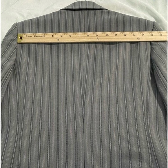 Club Monaco Women's Borrem Blazer Wool Blend Suit Jacket Size 10 Grey Blue - Picture 11 of 15